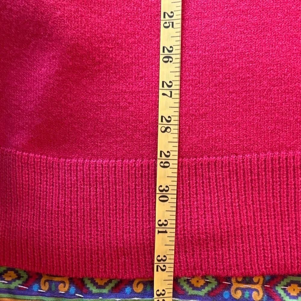 Zara V-Neck Sweater in Bold Red - Picture 10 of 10